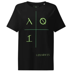 minimal-tech-black-regular-fit-tee-shirt-losaquis-front Minimal Tech - Women's Regular Fit T-Shirt