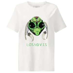 tribal-alien-2-white-t-shirt-regular-fit-women-losaquis-front Tribal Alien II - Women's Regular Fit T-Shirt